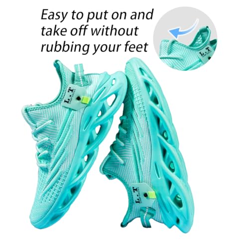 Image of DLWKIPV Women Running Shoes Walking Training Sneakers Sport Gym Fitness Tennis Shoes Non Slip Comfortable Lightweight Fashion Shoe for Casual Jogging Mesh Breathable Sneaker