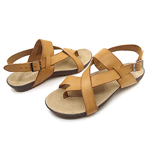 Sandalias de cuero para hombre de alta calidad con acabados cómodos estilo casual