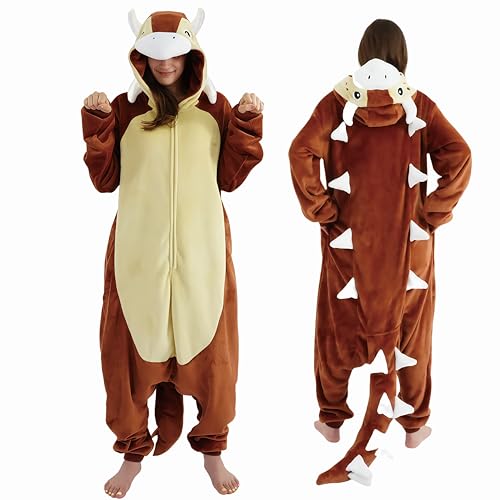 Pronzot Unisex Adult Ankylosaurus Costume Onesie