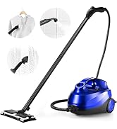 GOPLUS Nettoyeur Vapeur 2000W, Pression 5 Bars, 17 Accessoires & Réservoir D 'Eau 1,8 L, Nettoyeur Vapeur Haute Pression Avec Température 160 ℃ Pour Cuisine, Voiture, Salon (Blanc