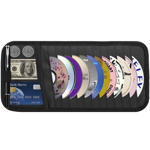 CD Visor Holder with 12 Sleeves