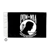 6X9 Motorcycle Flag,'POW-MIA' Flag Motorcycle,Double Sided Double Stitched Motorcycle Pow Mia Flag 6X9