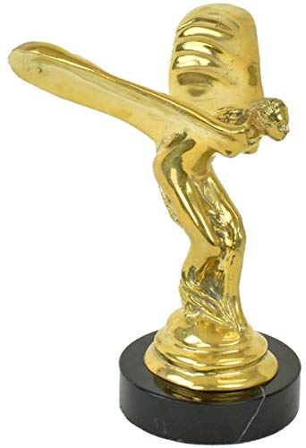 Sculpture bronze Esprit d'extase statue marbre design ailé - 2