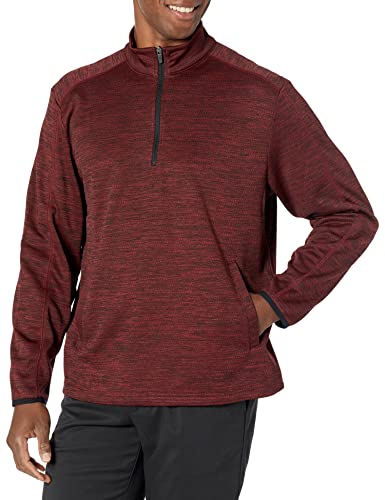 Image of PGA TOUR Men's Textured Fleece 1 /4 Zip Jacket Base Layer