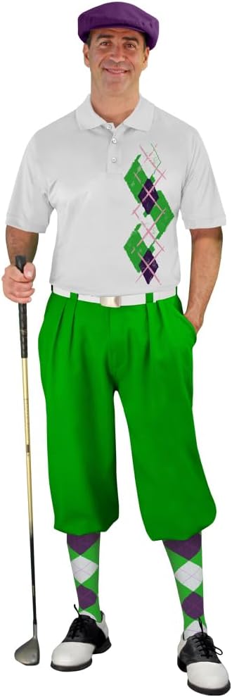 Argyle Paradise - Mens Complete Golf Outfit 3A-3Z