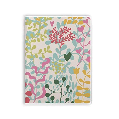 Carnet de peinture feuilles multicolores bloc dessin couverture souple A5