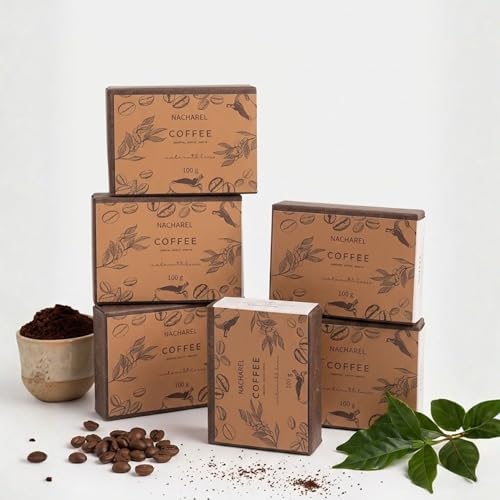 Image of Coffee Soap | Pure & Gentle Bathing Bar for Glowing Skin | Nourishing & Aromatic Soaps for Men & Women | Exfoliating & Antioxidants Cleansing Bar| Soap for All Skin Types | Pack Of 6
