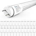 Sunco 2ft LED T8 Clear Glass Tube for Indoor Replacement Fluorescent Commercial Office Hallway Warehouse, Type B, 10W 1200 Lumens, 5000K Daylight, Non-Dimmable, 100-277V, 50,000 Hour Lifetime 24 Pack