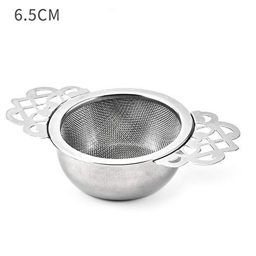 EGFheal filtro de aço inoxidável para chá com filtro de chá de xícara inferior, grande capacidade pa