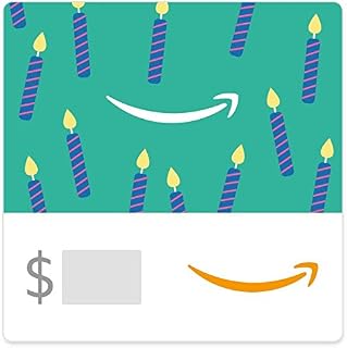 Amazon eGift Card - Birthday Teal Candles