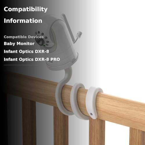 Aobelieve Flexible Mount for Infant Optics DXR-8 and DXR-8 Pro Baby Monitor AE-101WT の商品画像 2