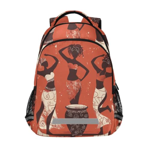 Cartable scolaire femmes africaines rouge brun parfait du collège aux voyages du week-end