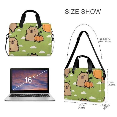 ALAZA Capybara Pumpkin Funda para Portátil 13-15.6 pulg miniatura 4