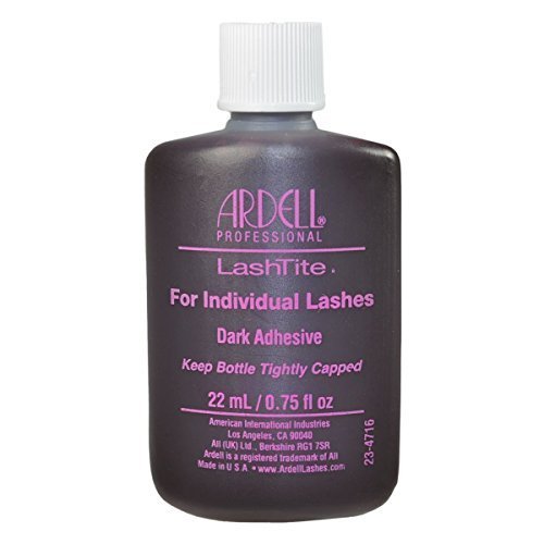 ARDELL Lashtite Dark Adhesive Lash Glue for False Fake Individual Lashes 22 Ml (0.75 Fl Oz) by Ardell