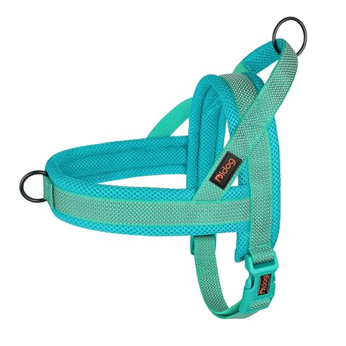 Image of Didog No Pull Dog Harness for Small Dogs, Breathable Mesh Padded, Green, S