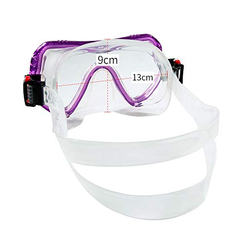 MOUNTDOG Snorkel Mask, Scuba Diving Goggles with 180 Degree View and Tempered Glass for Adults and Youth, Anti-Fog and Anti-Leak Snorkel Scuba Diving Mask