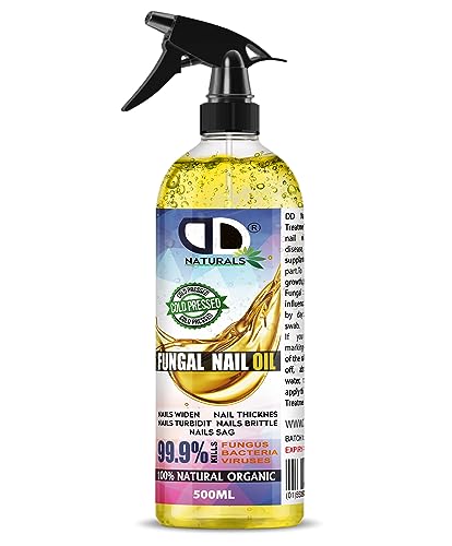 Spray de 500 ml | Traitement antifongique extra fort 100 % naturel pour ongles des pieds, infestions fongiques, renforcement des ongles pour ongles abîmés, réparation, guérison et effet apaisant sur
