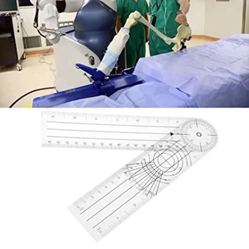 Gonetre Righello Ortopedico Multifunzionale Angolo Medico Angolare Sovrano Strumento di Misurazione Articolare Professionale per Terapia Fisica e Riabilitazione in Plastica Durevole