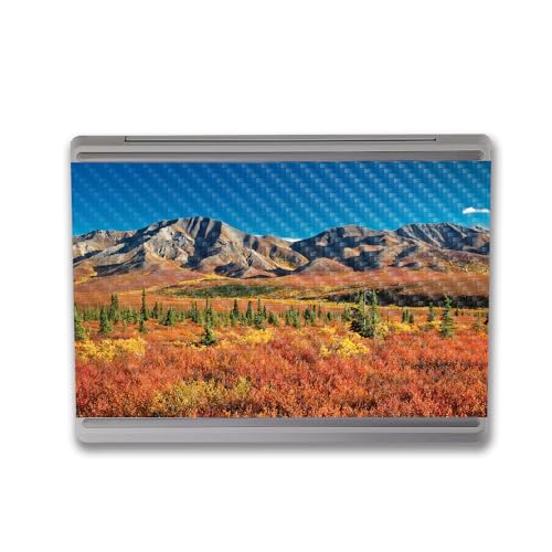 Image of MightySkins Carbon Fiber Skin Compatible with Microsoft Surface Laptop Go 3 (2023) Full Wrap Kit - Denali Dreams | Protective, Durable Textured Carbon Fiber Finish | Made in The USA