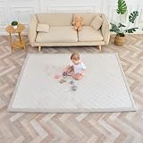 SUPERBE BEBE – Tappeto Gioco per Bambini 150 × 200 × 2,5 cm – Spesso e Antiurto – Schiuma Memory Non Tossica Oeko-Tex – Tappeto per Cameretta e Stanza Giochi – Design Elegante
