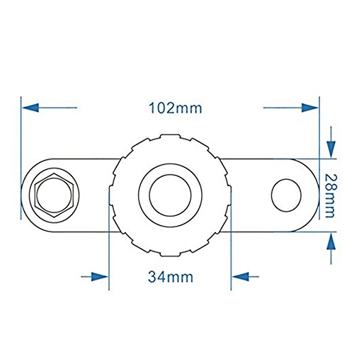TOTOONE Battery Disconnect Switch Cut-Off Terminal Link for Car Truck Auto Vehicle Parts 560027