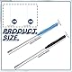 Yitexin 60 Pcs wiederverwendbare Nichrome Inokulation Schleifen mit 2 Kupfer Griffe, 2 Durchmesser Inokulation Schleifen, Nadelspitzen Inokulation Ringe Stäbe, mikrobiologische Mykologie (60, 2 SIZE)