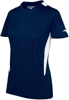 Mizuno Softball Crew Neck Jersey, Navy-White, Small