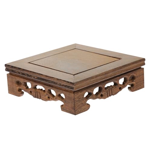 MOTHNUR Base per Vaso di Fiori in Legno Piedistallo Espositivo Base per Fioriera da Casa Supporto Portaoggetti Decorazione Rustica