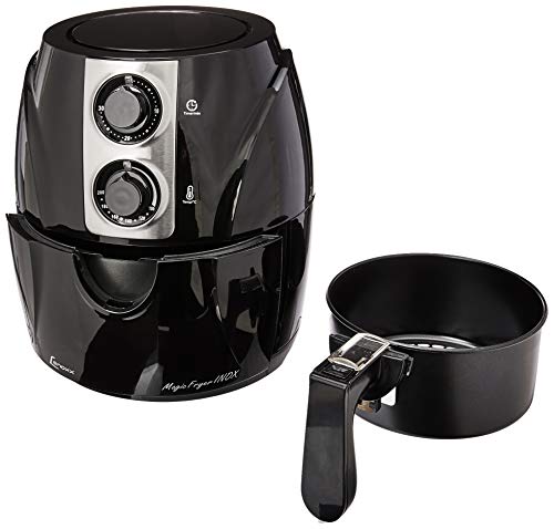 Fritadeira sem oleo Magic Fryer Inox, Lenoxx PFR903_127, Preto