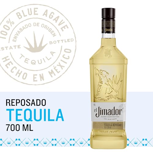 El Jimador Reposado Tequila - Premium Tequila - Geschenkempfehlung - Mit Noten von Vanille und Zitrusfrüchten - 0.7L/38% Vol.
