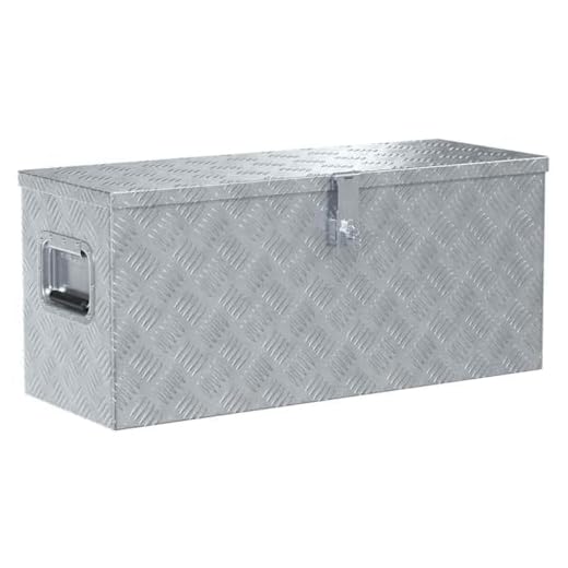 vidaXL Aluminiumkiste 80x30x35cm Alu Box Koffer Werkzeugbox Transportkiste