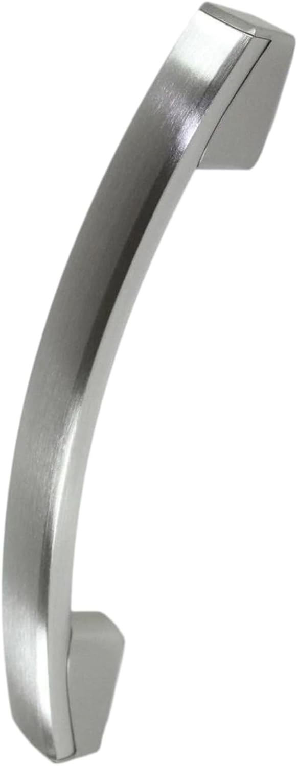 W10210887 Microwave Door Handle, for Whirlpool Microwave Handle Replacement, Handle Length: 9-3/4 in, Distance Between Mounting Holes: 7-1/2 in - Color:Silver