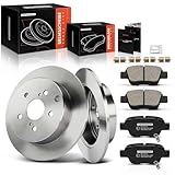 Frankberg 2x Bremsscheiben + 4x Bremsbeläge Hinten Kompatibel mit Coroll.a Verso R1 ZER ZZE12 1.6L-2.2L 2004-2009 Replace# 04466YZZE2