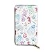Produktbild JHGFG Aquarell Sea Life Muster Vektor Bild Echtes Leder Geldbörse Lange Damen Geldbörse Handtasche Multi Kartenhalter Organizer Für Frauen Personalisiert