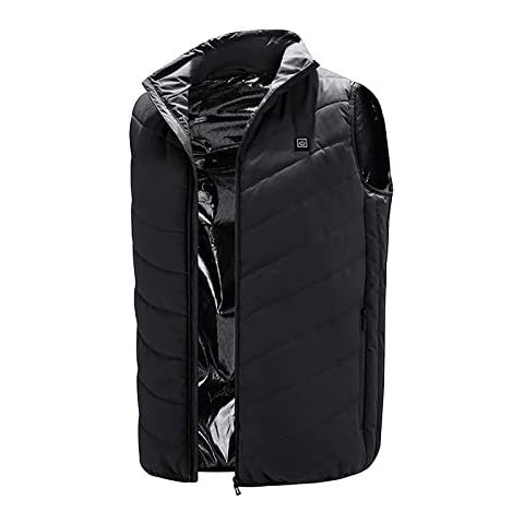 BIKETAFUWY Heizweste, Beheizte Weste für Herren Damen Elektrische Jacke Beheizte Weste USB-Lade Heizweste Beheizte Warme Jacke Cover