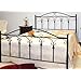 Letto Matrimoniale In Ferro Battuto Modello Lancia - Nero Con Sfumature Oro, Made In Italy - Foto 2