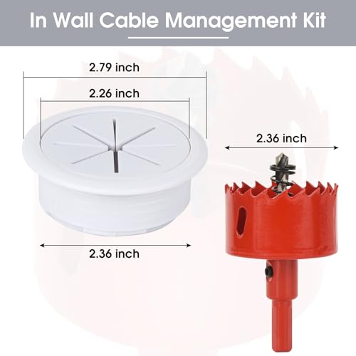 Cttzckj DESK GROMMET02 Grommet Flexible 2 Inch (50Mm) Desk Cable Grommet Desk Cable Hole Covers thumb #1
