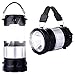 2 Pack Outdoor Camping Lamp, Portable Outdoor Rechargeable Solar LED Camping Light Lantern Handheld Flashlights with USB Charger, Perfect Hiking Fishing Emergency Lights - (2 Pack-Black)