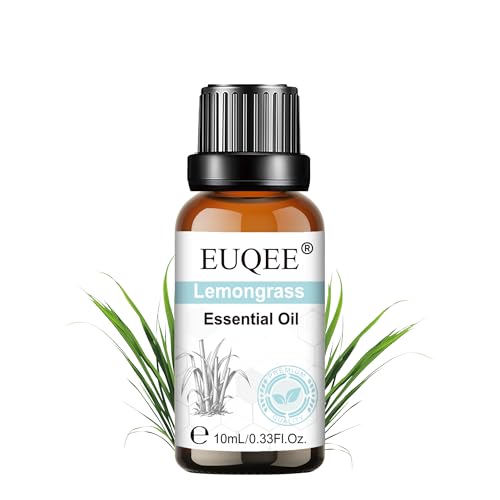 EUQEE アロマオイル レモングラス エッセンシャルオイル 10ml 天然100％ レモングラスレオイル フレッシュ 精油 アロマディフューザー用の商品画像（Amazon）