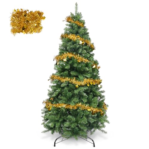 YEAUPE PRO Albero di Natale Artificiale 180 cm - 800 Punte | Montaggio Semplice a 3 Sezioni | Adatto per Interni ed Esterni, Soggiorno e Giardino | Albero in PVC, Verde