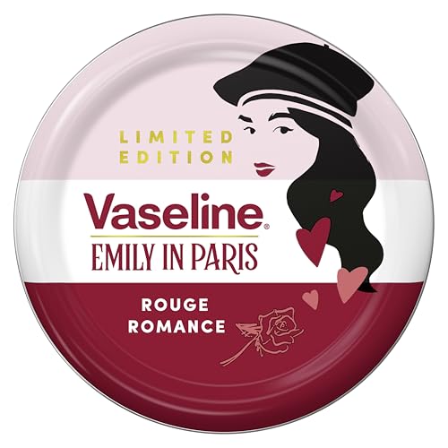Vaseline Rouge Romance Lip Balm Tin Limited Edition x Emily in Paris For moisturisation and a deep red Parisian tint 20 g