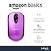 Amazon Basics 2.4 Ghz Wireless Optical Computer Mouse with USB Nano Receiver, Purple