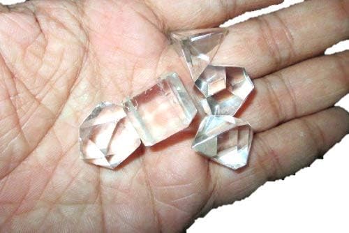 Miniatura 4 de Nuevos conjuntos de geometría sagrada de cuarzo de cristal de chorro energizado, folleto gratuito Jet International Crystal Therapy 5 Stone Free