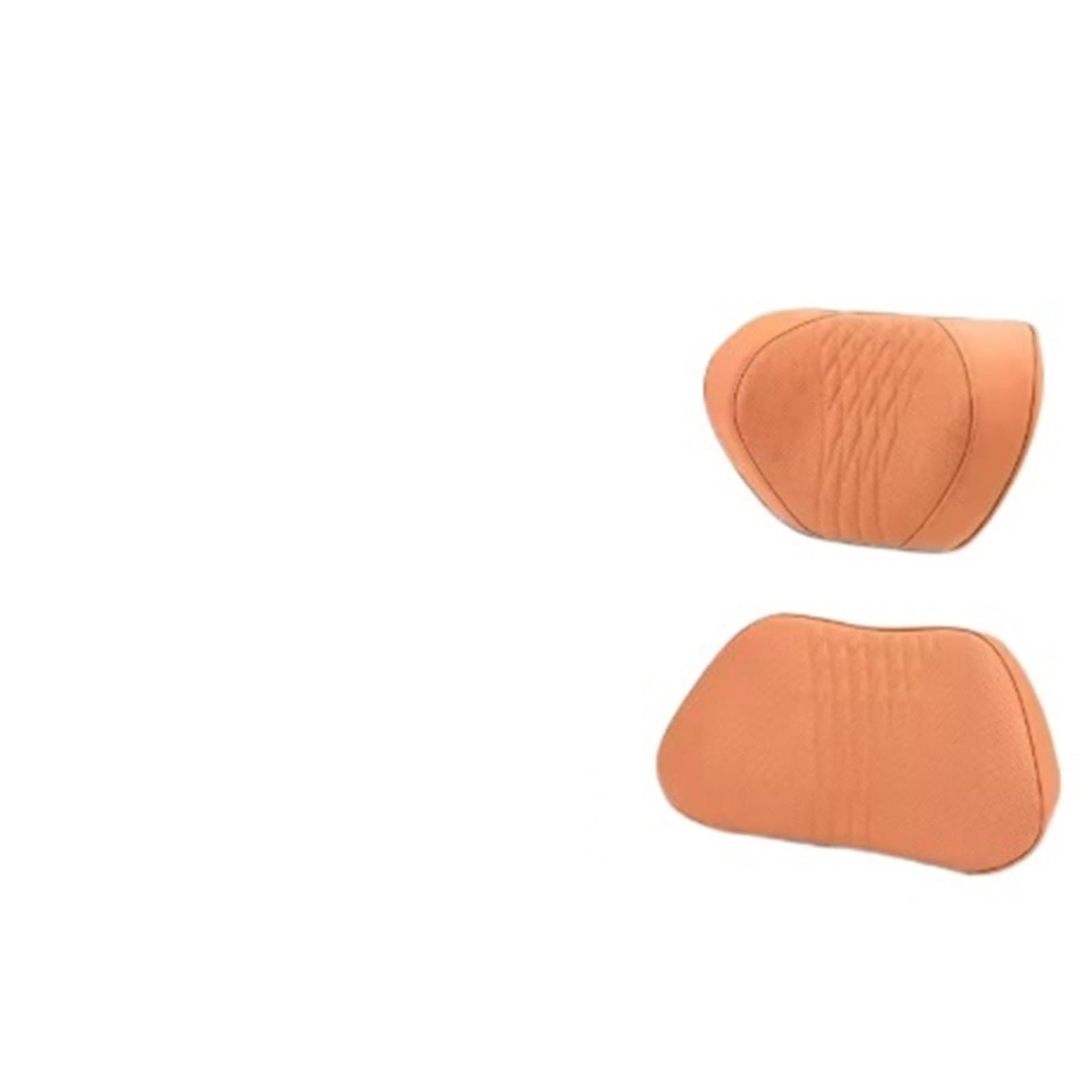 Poduszka podtrzymująca kark Poduszka pod szyję i podparcie lędźwiowe samochodu, oddychająca poduszka lędźwiowa siedziska z konturem talii(Ochre Brown)