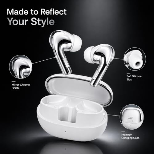 NEOWAVE New-Supreme-White Bluetooth 5.3 Earbuds, White - Image 3