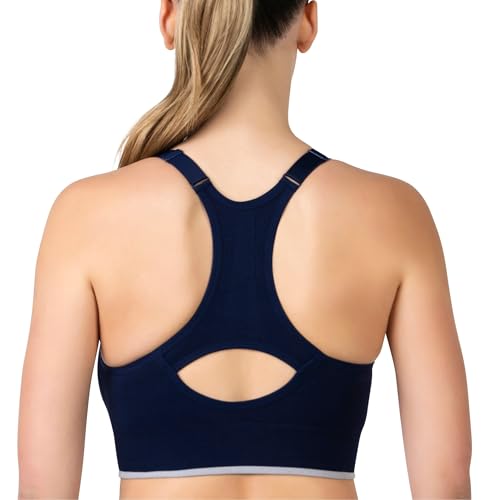 Skechers 3 Pack Womens Sports Bra, Sostén Deportivo, Racerback Keyhole, Athletic Yoga Multipack4