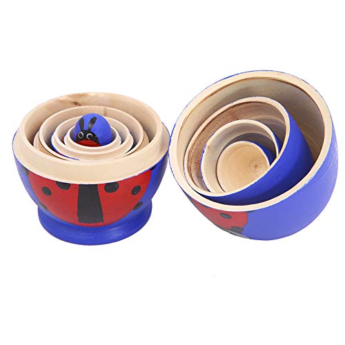 Set di 5 simpatici uova a forma di coccinella tema...