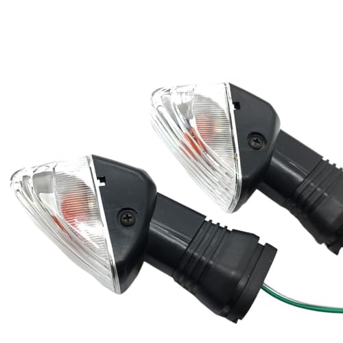ZHAOQIN Blinker Motorrad Anzeige Licht Blinker Fit for Kawasaki Z750S ZX-6R ZX-6RR KLE 500/650 VERSYS KLR650 Motorrad Vorne/Hinten Blinker Lampe Motorrad Blinker(Clear)