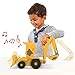 Stinky & Dirty Show, Backhoe Loader 11.5-inch Deluxe Vehicle with Accessories, Pretend Play