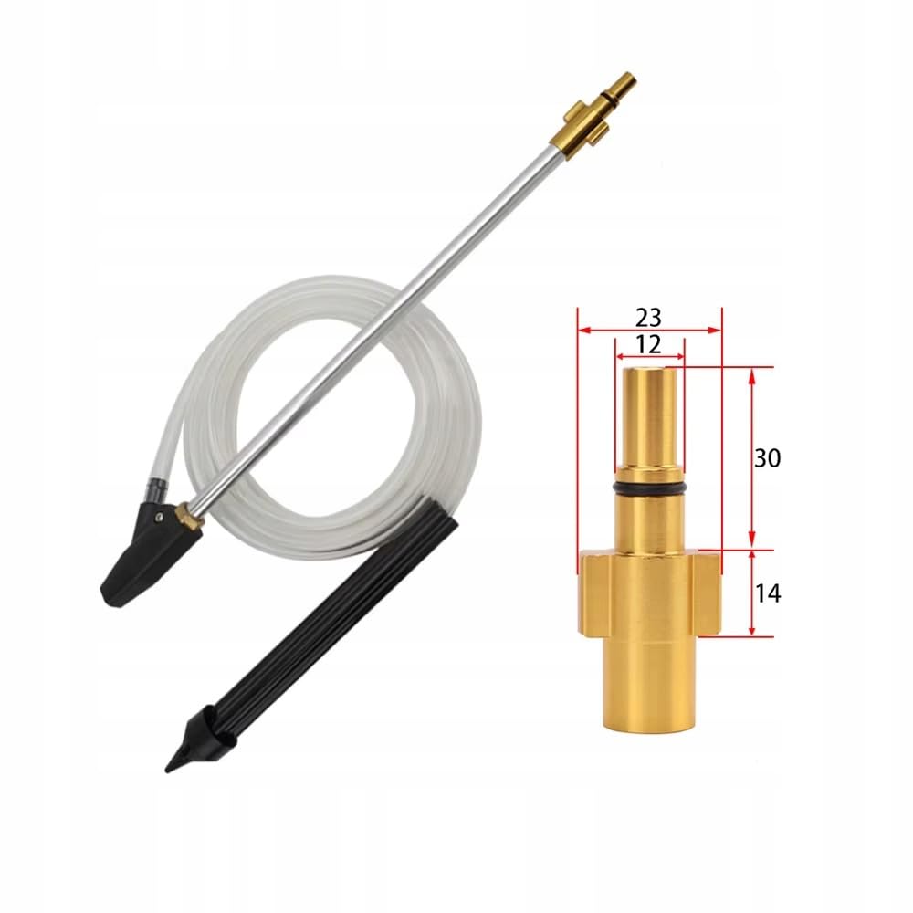 Set Idrosabbiatura con Ugello Ceramico – Tubo 3m, Lancia 460mm, Attacco Ottone | ricambio per idropulitrice Bosch, AR, Michelin, B&D | Accessorio Pulizia Professionale